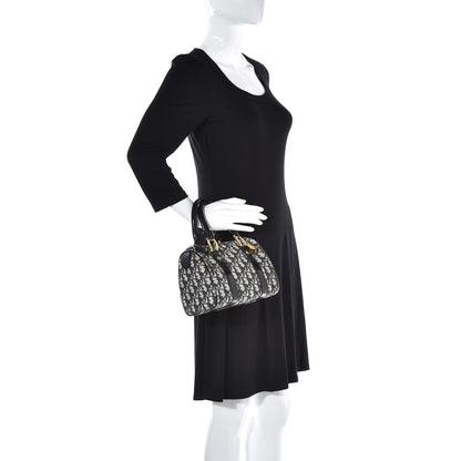 Christian Dior Monogram Boston Black 2 of 9