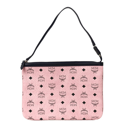 MCM Visetos Liz Shopper Tote Pouch Soft Pink 1 of 9