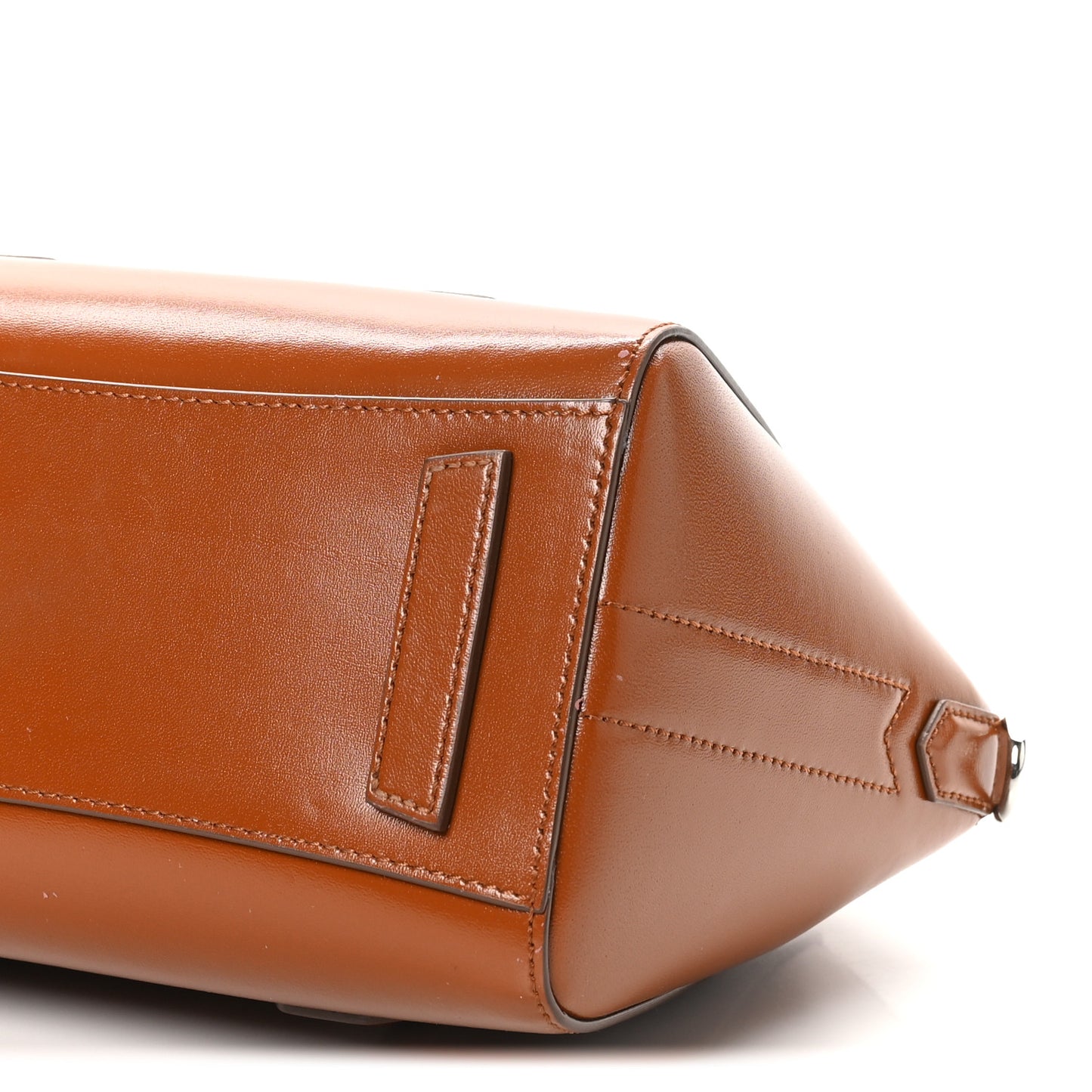 Box Calfskin Mini Lock Antigona Shoulder Bag Beige Chestnut