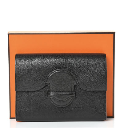 Hermes Chevre Mysore 1938 Wallet 19 Black 9 of 9