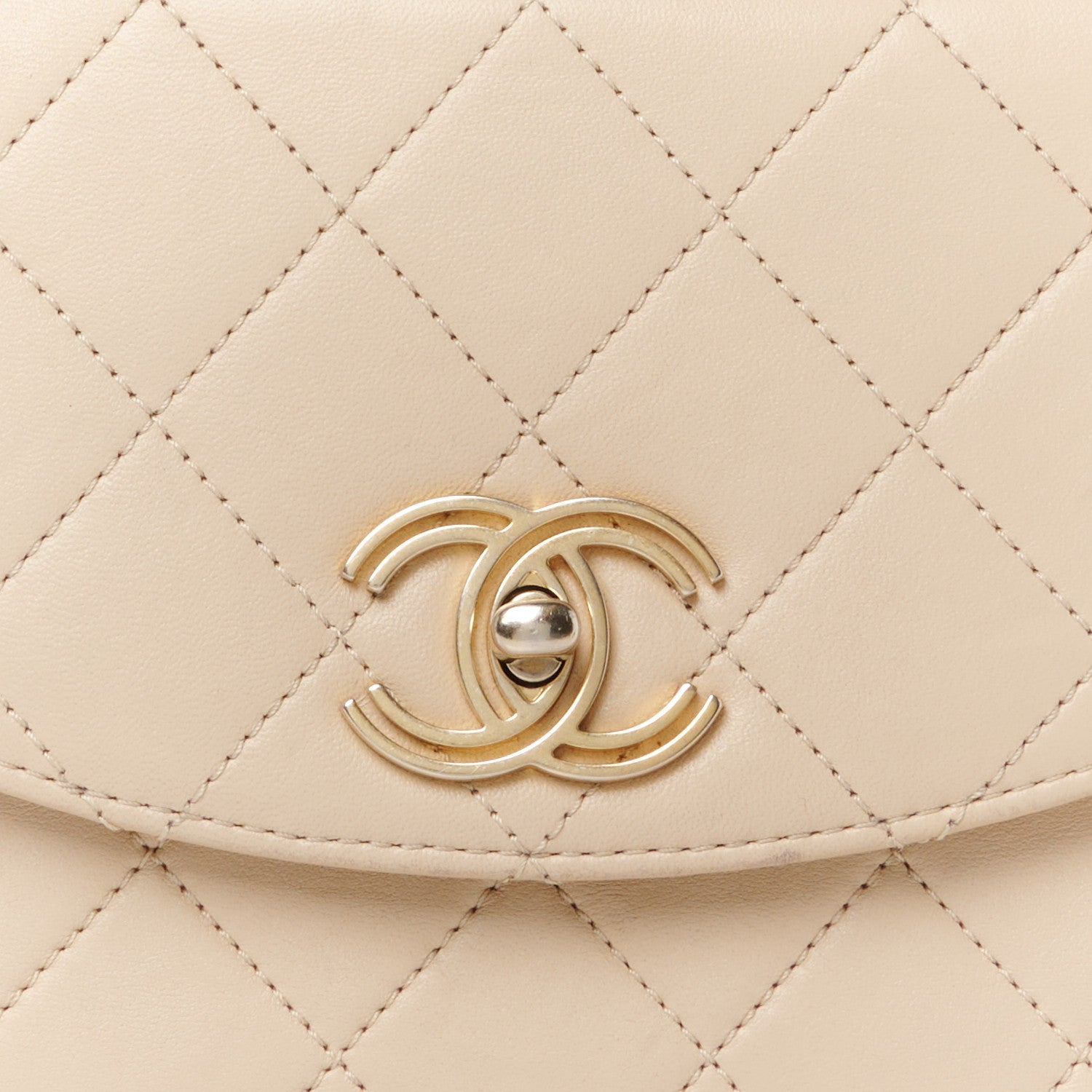 Chanel Lambskin Quilted Trendy Spirit Top Handle Bag Beige 8 of 12