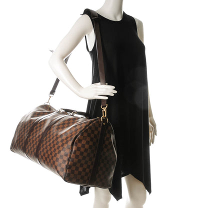 Louis Vuitton Damier Ebene Keepall Bandouliere 55 2 of 7