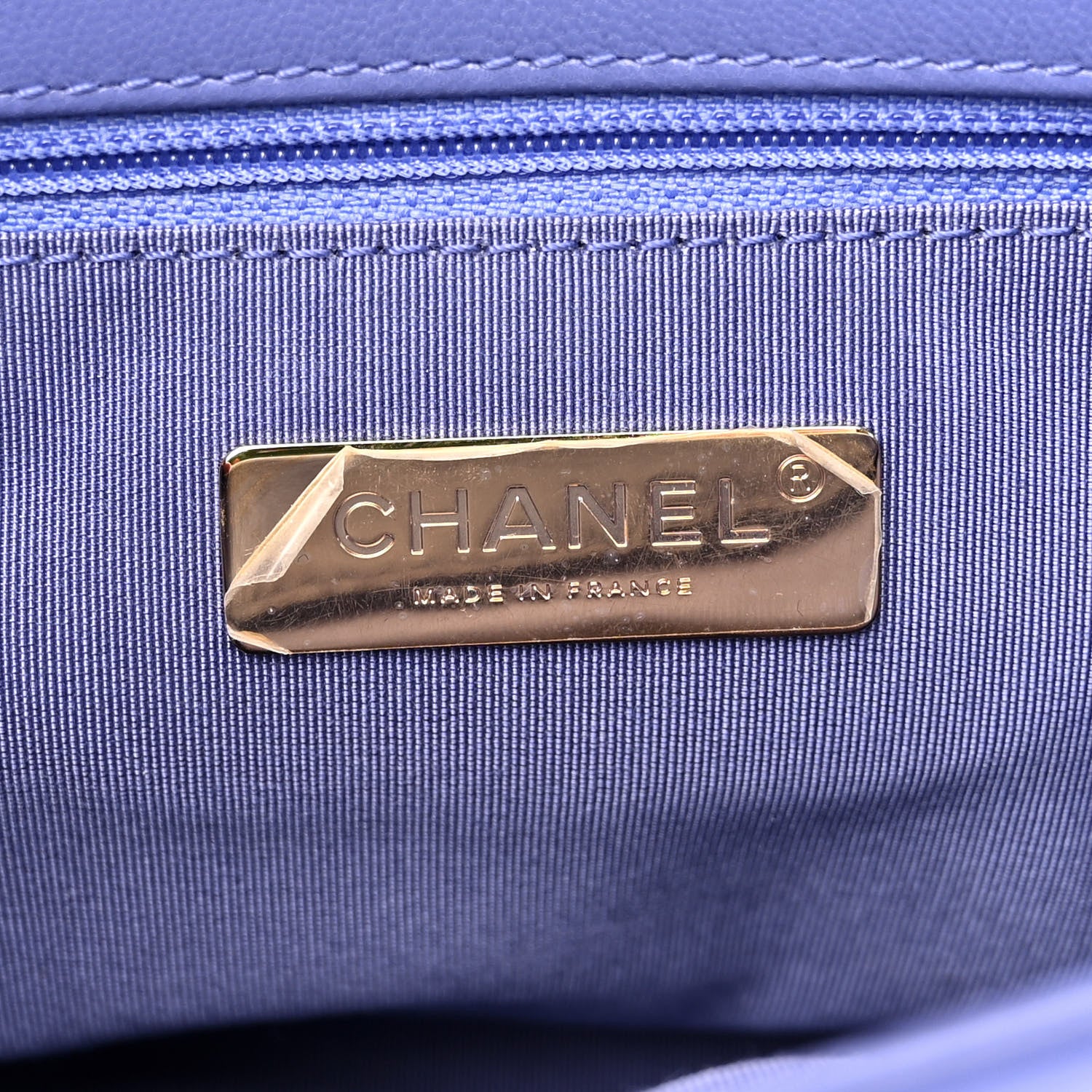 Chanel Lambskin Quilted Large Chanel 19 Flap Purple 6 of 11