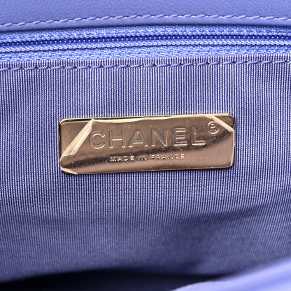 Chanel Lambskin Quilted Large Chanel 19 Flap Purple 6 of 11
