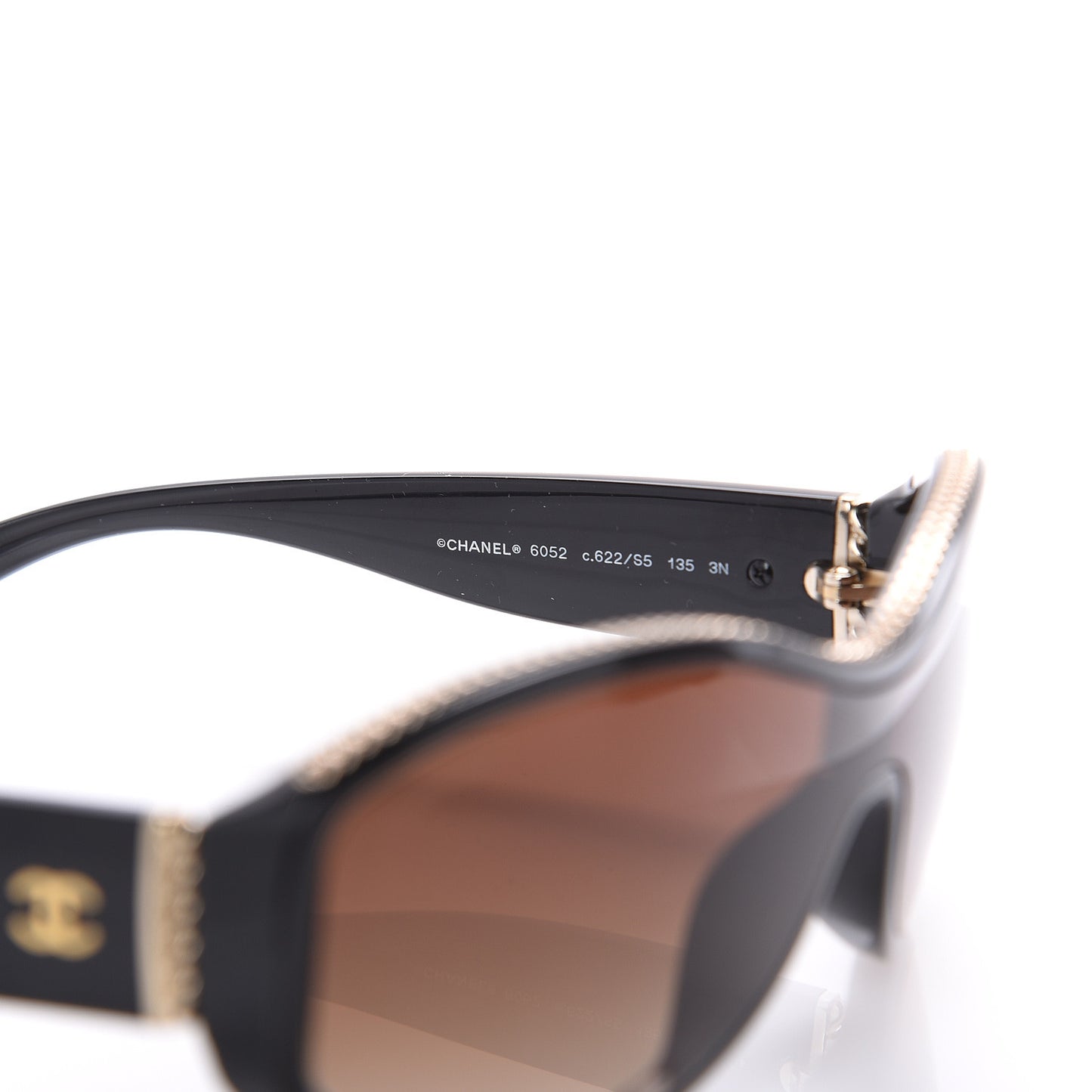 Shield Sunglasses 6052 Black Gold