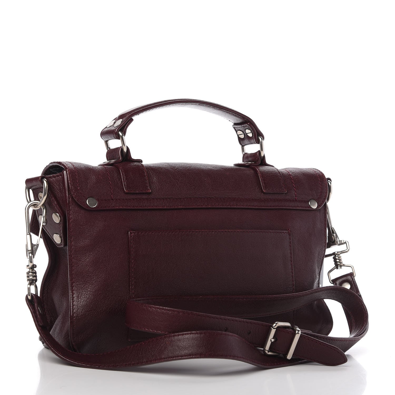 Proenza Schouler Lambskin Tiny PS1 Satchel Oxblood 3 of 12