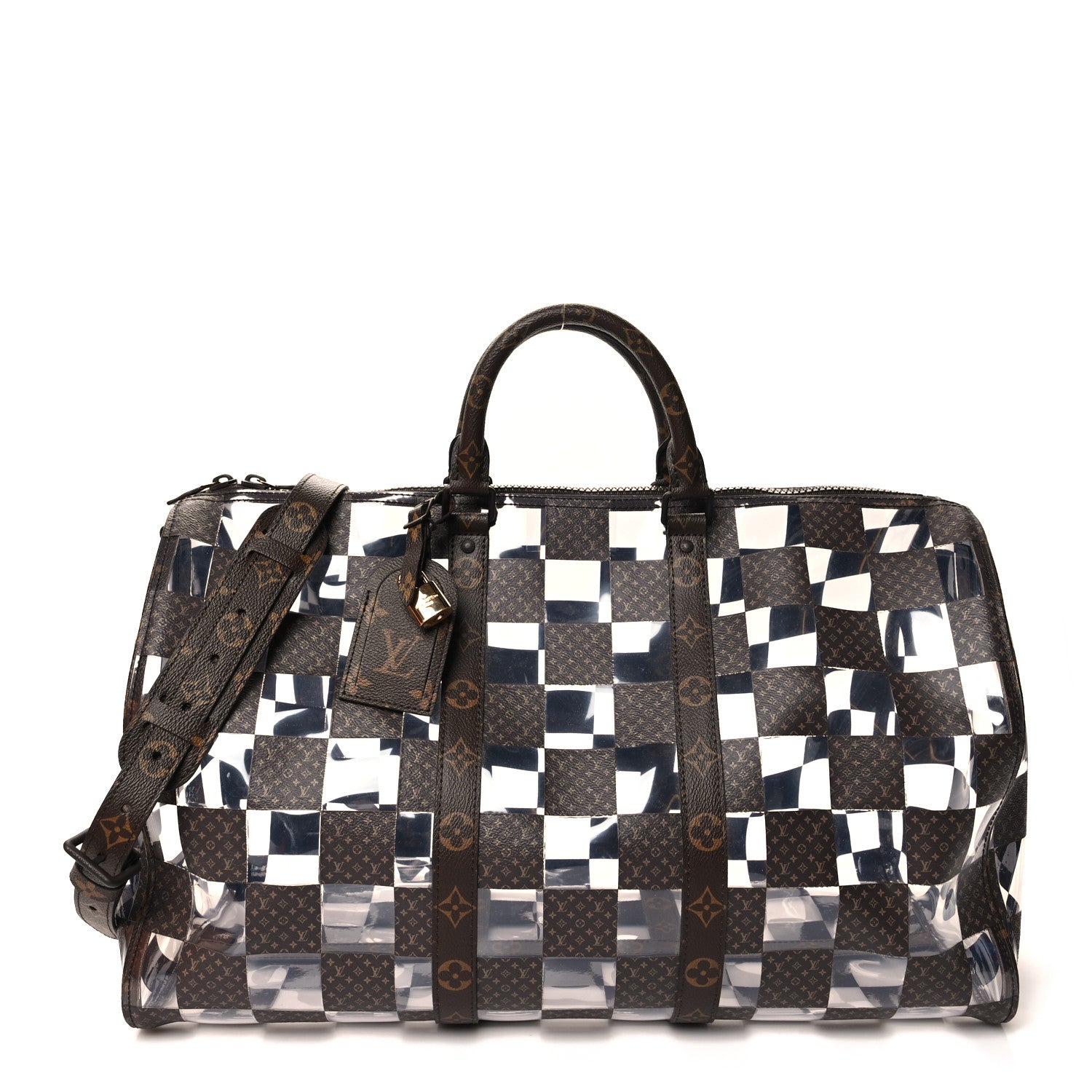 Louis Vuitton PVC Monogram Chess Keepall Bandouliere 50 1 of 9