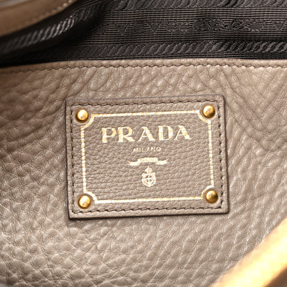 Prada Vitello Daino Tote Argilla 7 of 17