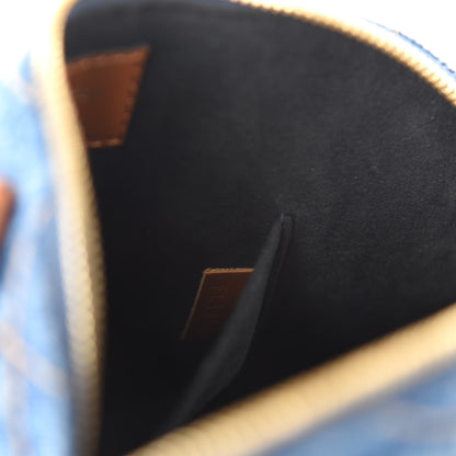 Louis Vuitton Denim Calfskin Reverse Monogram Malletage Alma BB Blue 9 of 10
