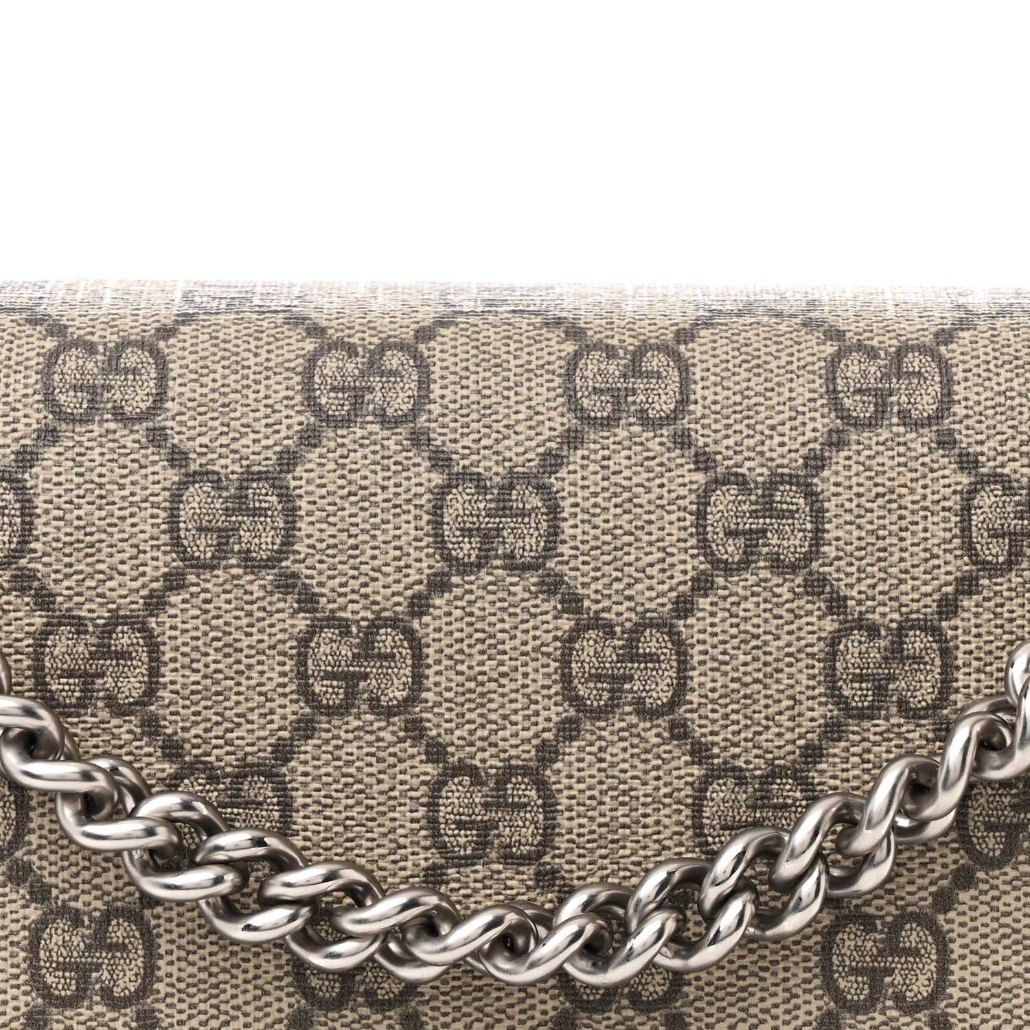 Gucci GG Supreme Monogram Medium Dionysus Shoulder Bag Taupe 9 of 11