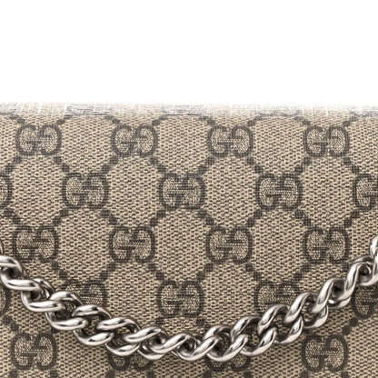 Gucci GG Supreme Monogram Medium Dionysus Shoulder Bag Taupe 9 of 11