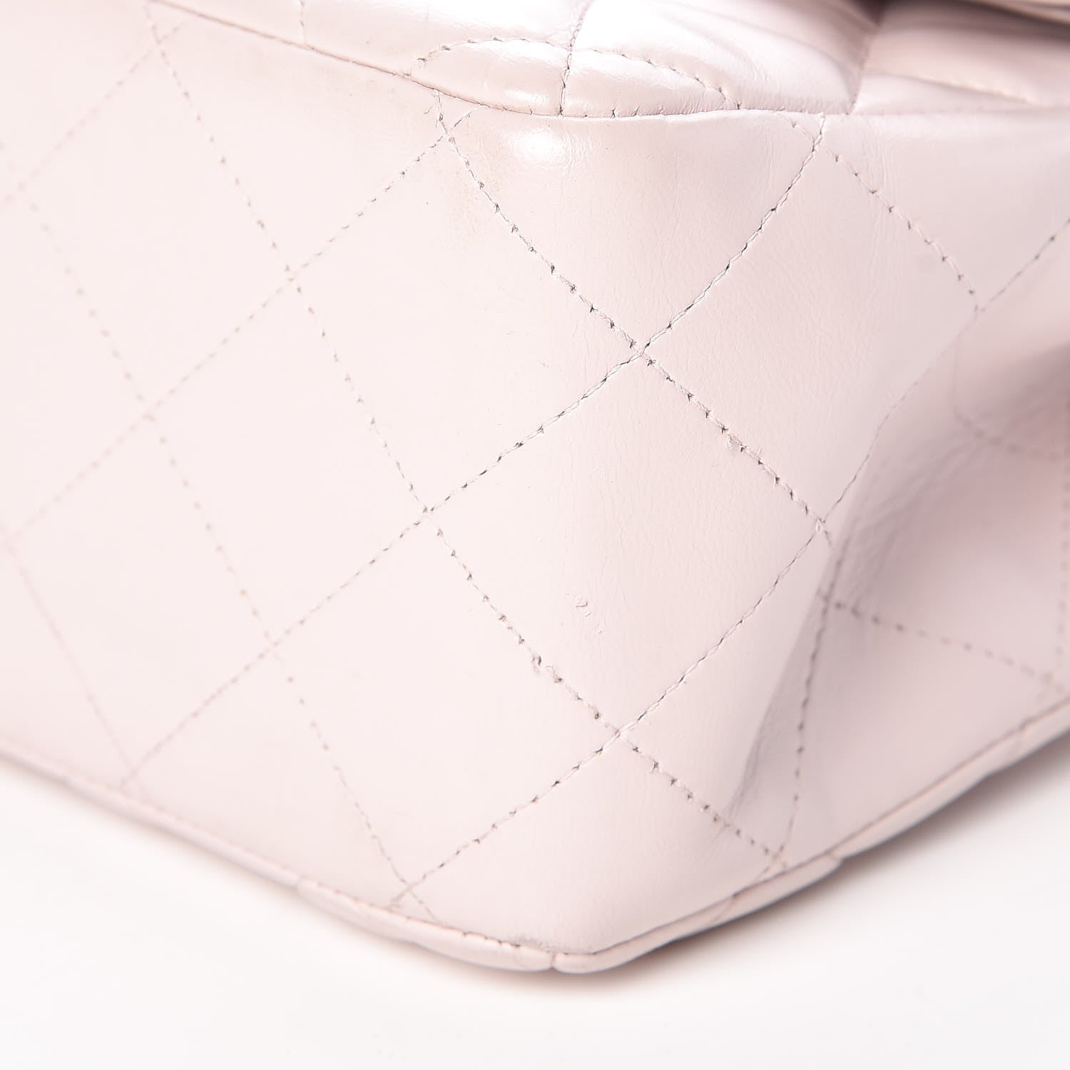 Chanel Lambskin Quilted Jumbo Double Flap Light Pink 11 of 12