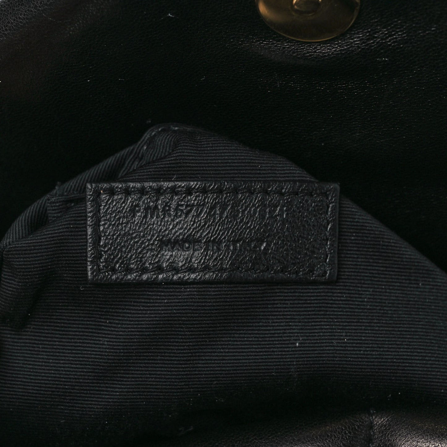 Lambskin Quilted Medium Loulou Puffer Monogram Chain Satchel Black