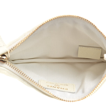 Chanel Caviar Quilted Small Cosmetic Case White 5 of 8
