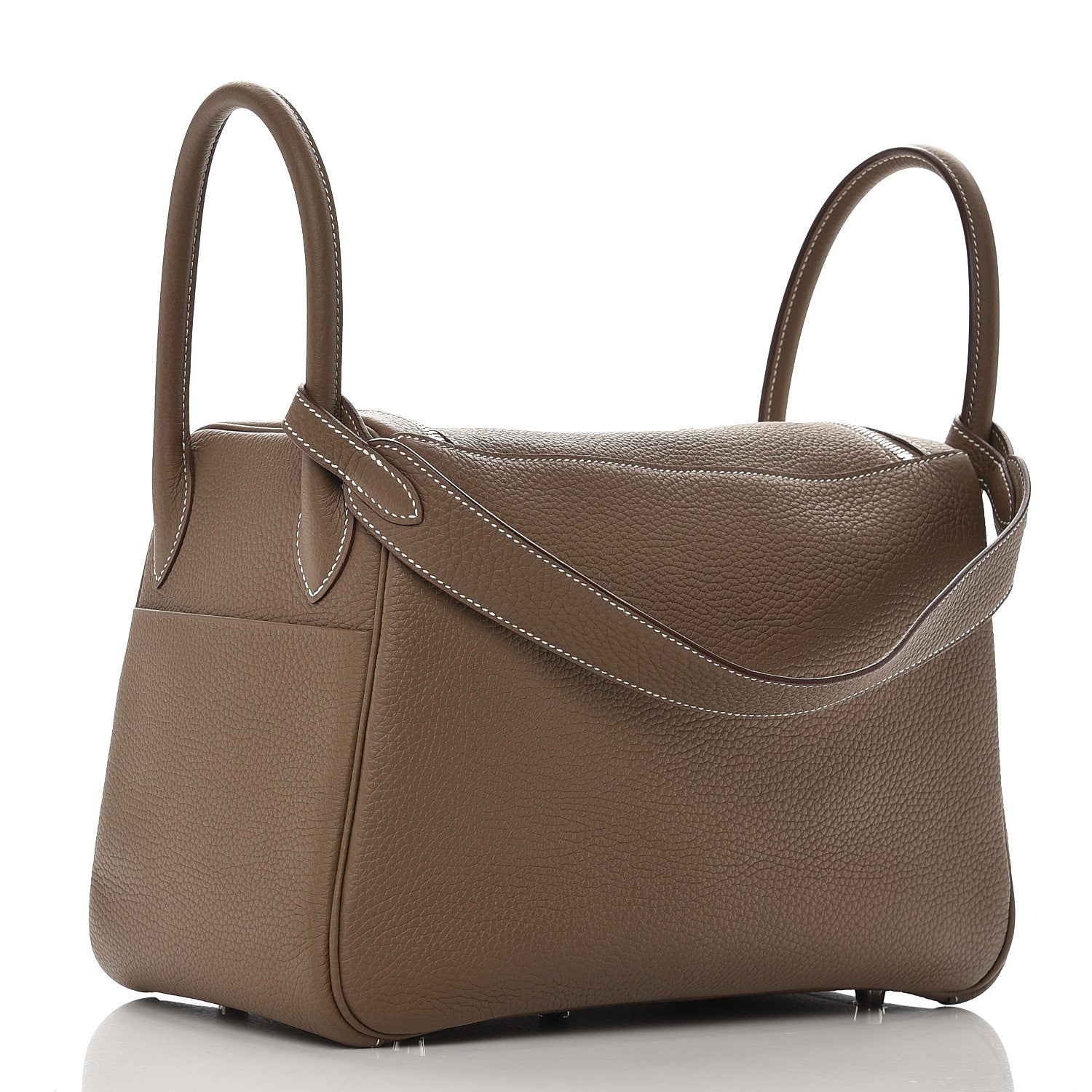 Hermes Taurillon Clemence Lindy 30 Etoupe 3 of 8