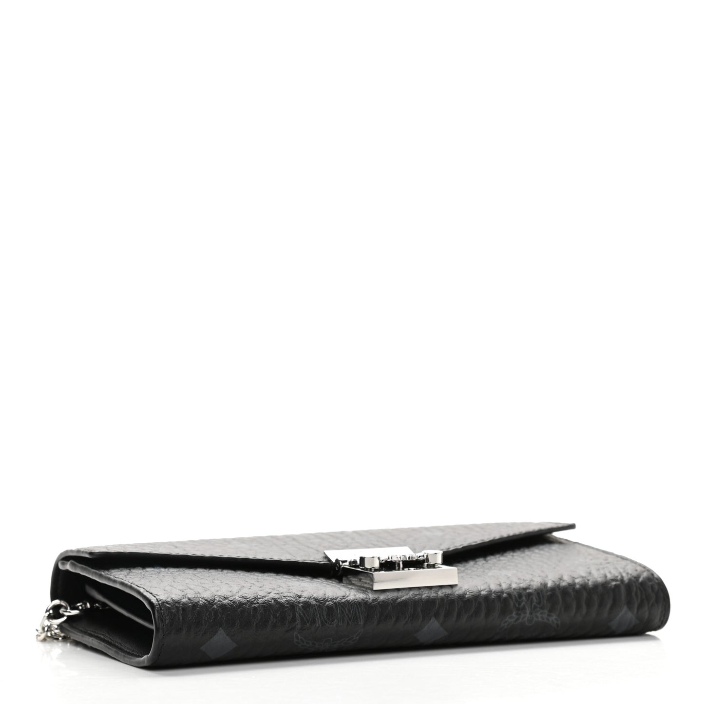 Visetos Large Patricia Wallet On Chain Black