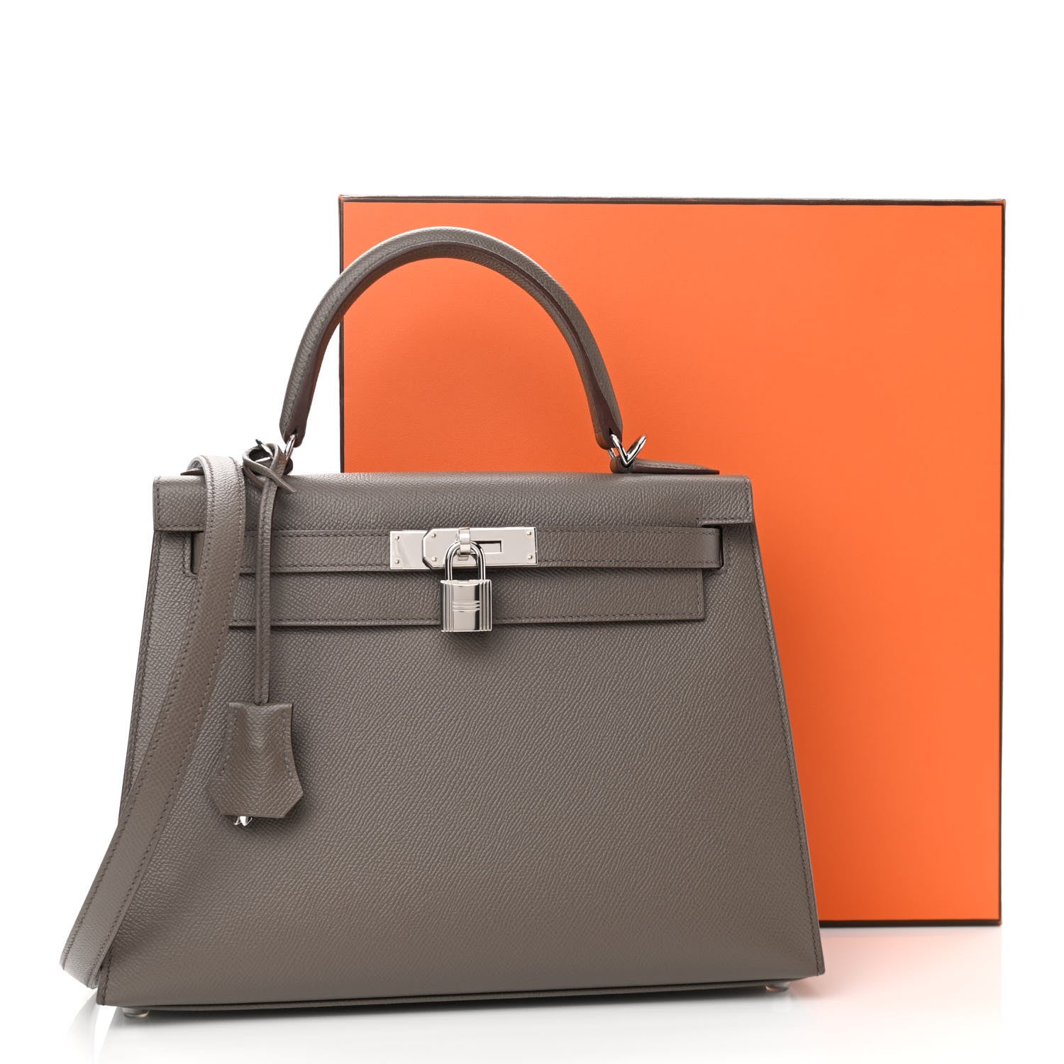 Hermes Epsom Kelly Sellier 28 Etain 15 of 15