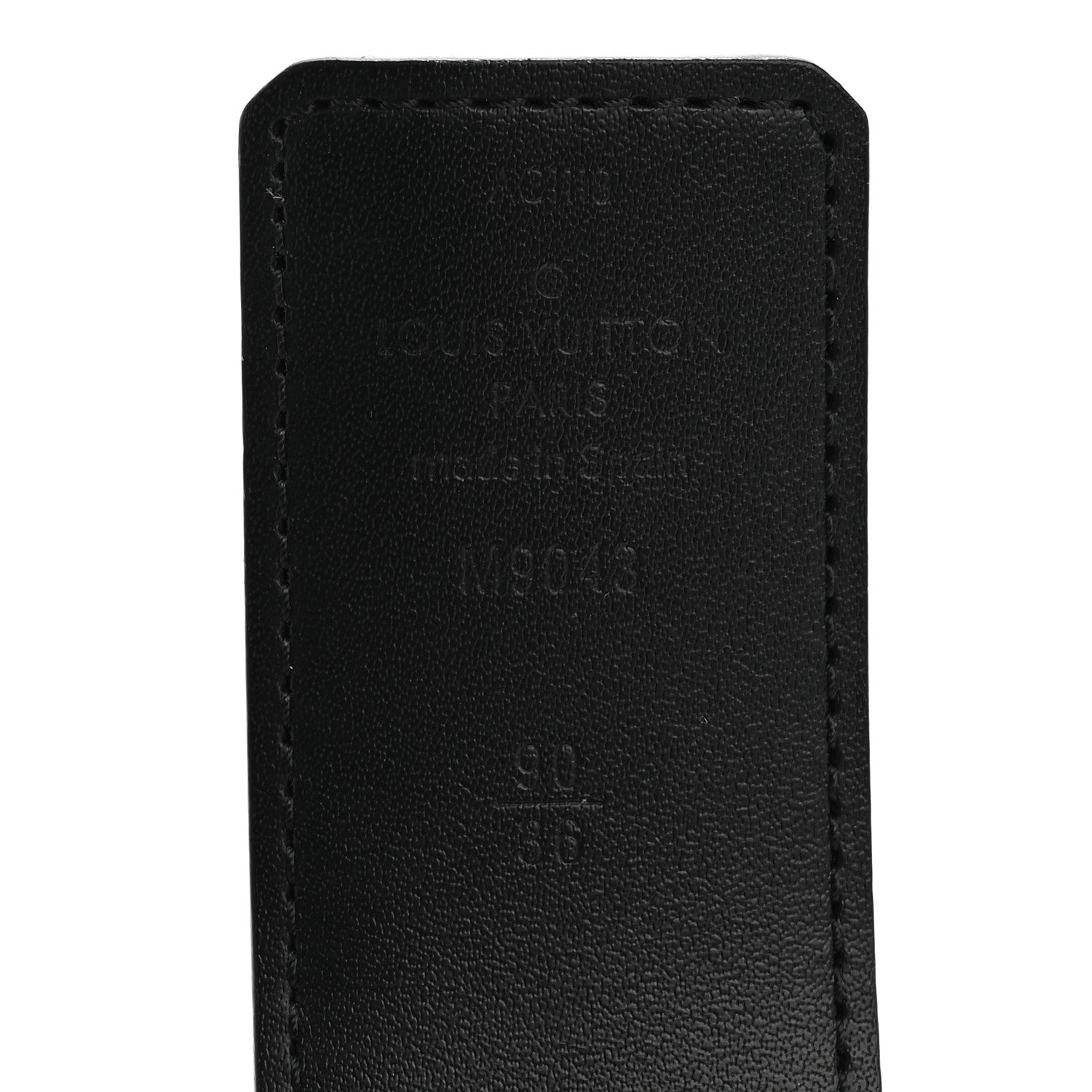 Louis Vuitton Monogram Eclipse Taigarama 40mm LV Initiales Reversible Belt 90 36 Black 5 of 6