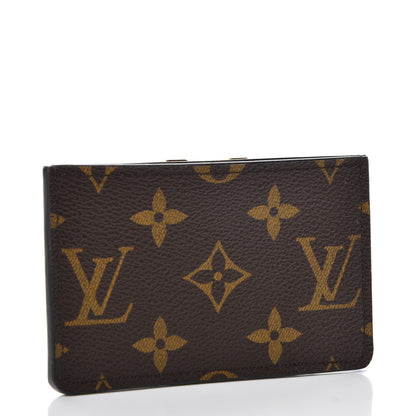 Louis Vuitton Monogram Calfskin Kimono Card Holder Black 3 of 7