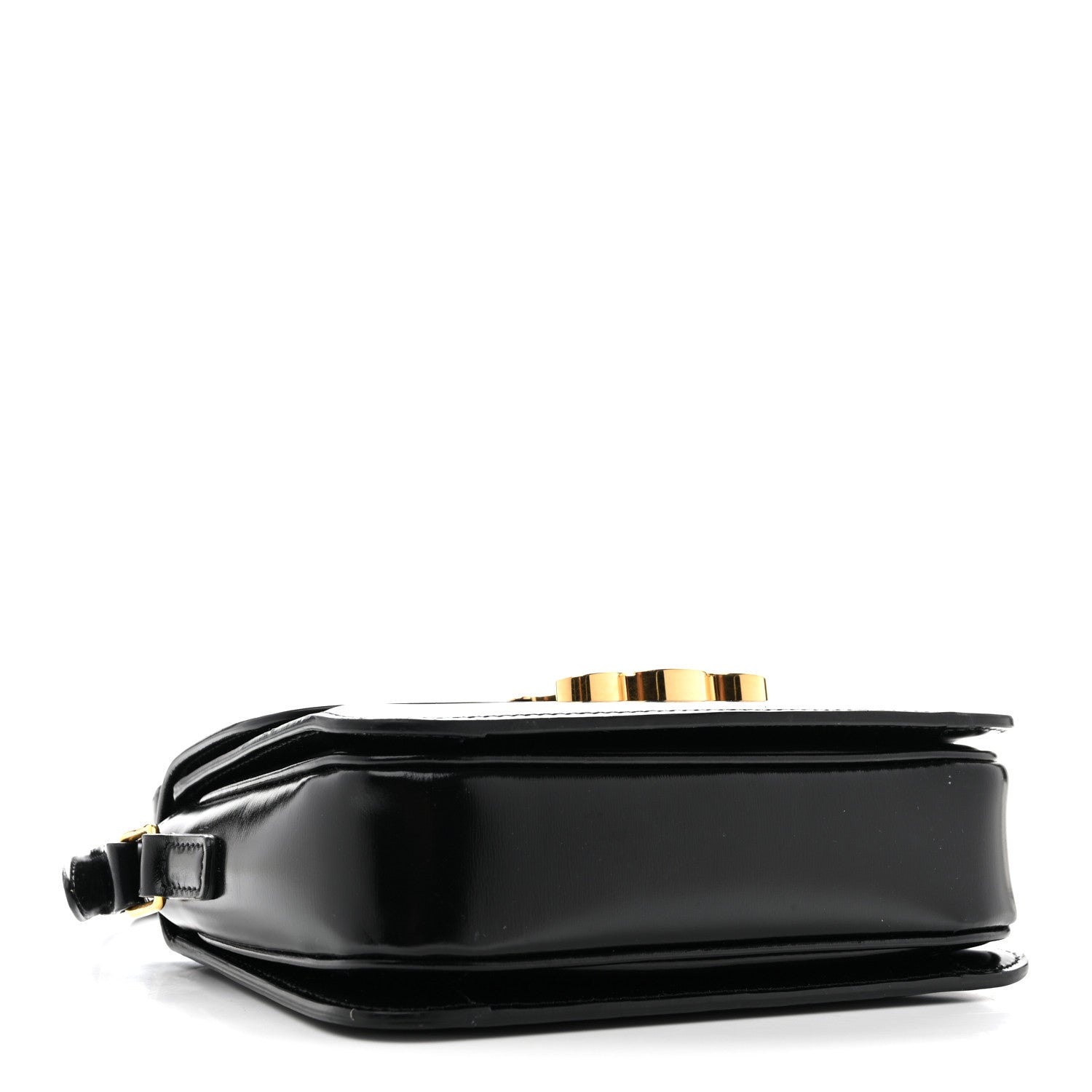 Celine Shiny Calfskin Teen Triomphe Black 3 of 11