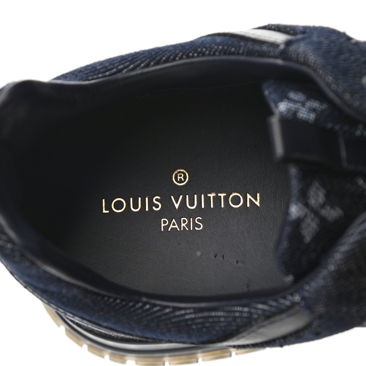 Louis Vuitton Denim Monogram Run Away Sneakers 36 Blue 7 of 10