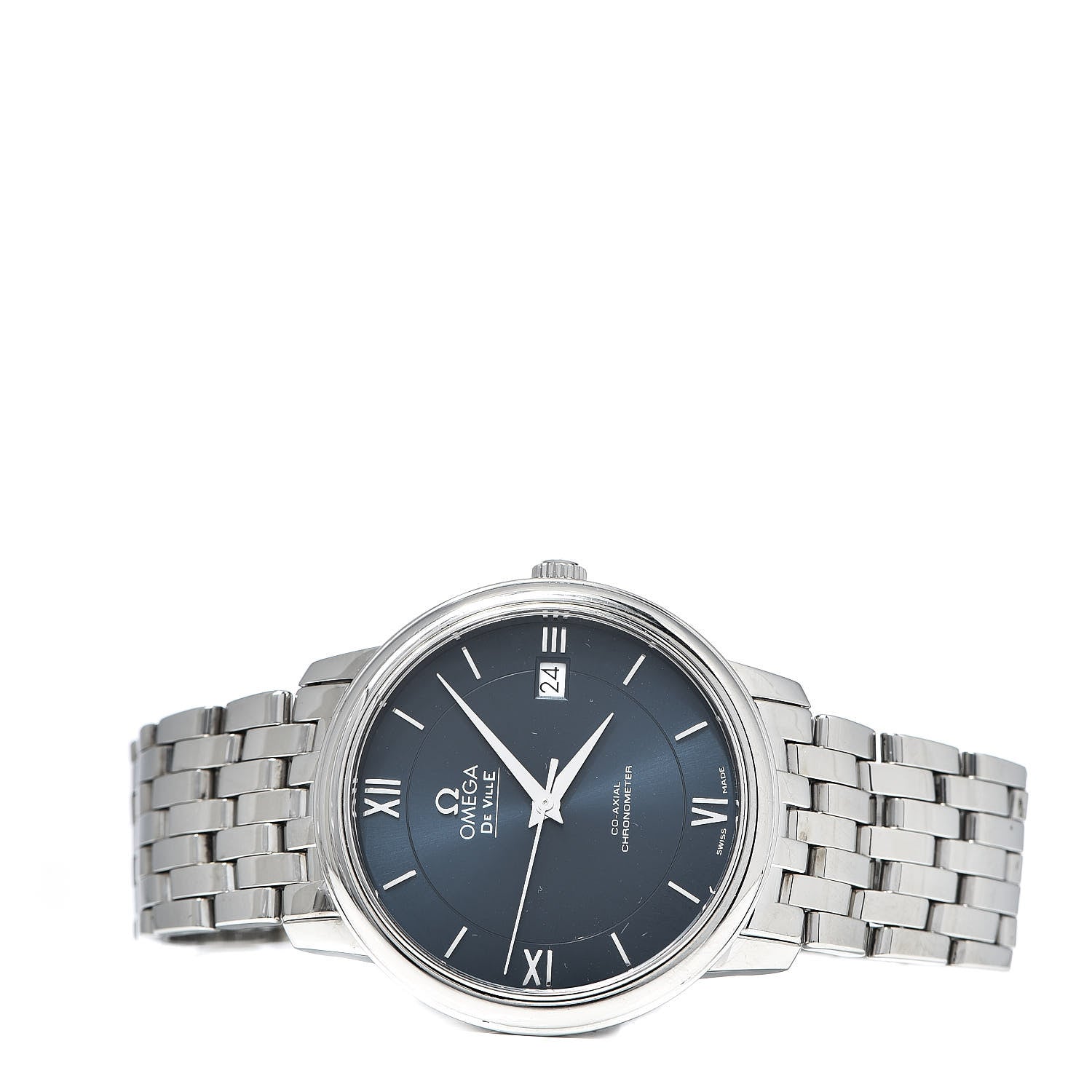 Omega Stainless Steel 37mm De Ville Prestige Co-Axial Automatic Watch Blue 424.10.37.20.03.001 3 of 7