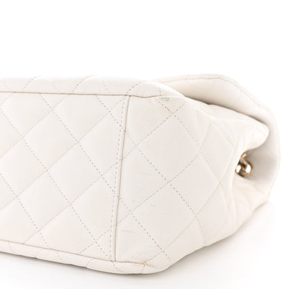 Chanel Caviar Quilted XXL Travel Flap Bag White 9 of 9