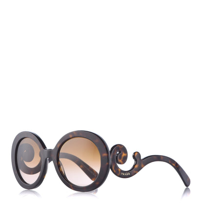 Prada Baroque Sunglasses SPR 27N Black Horn 1 of 6
