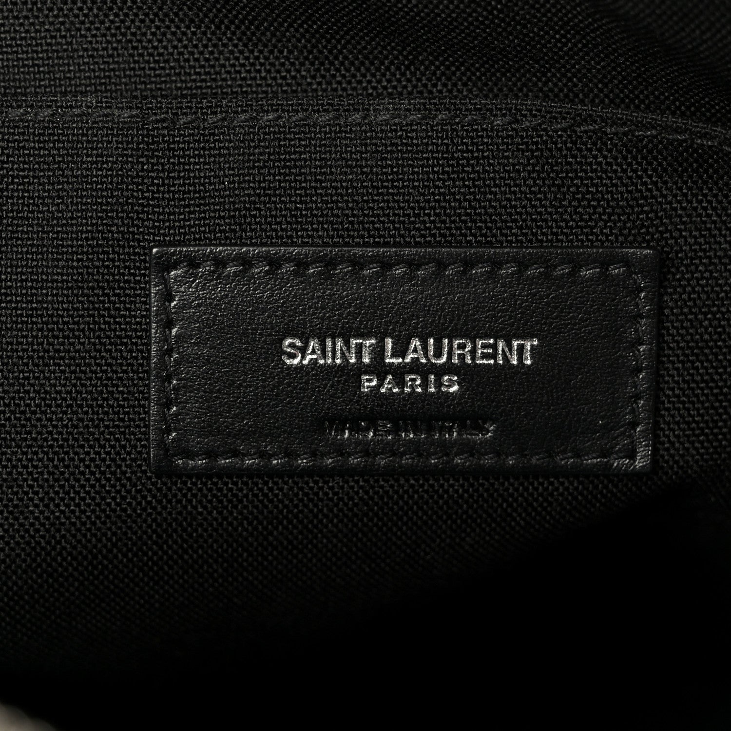 Saint Laurent Canvas Rivington Race Pouch Black 6 of 10