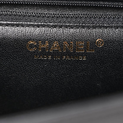 Chanel Calfskin Quilted Chevron In The City Bag Black 6 of 10