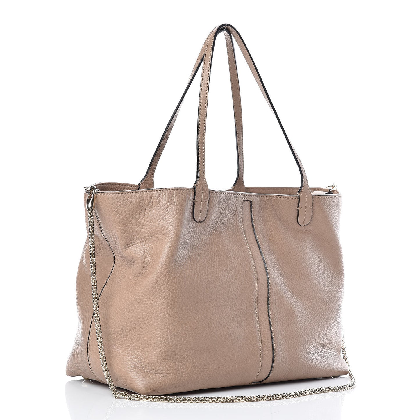 Grained Calfskin Va Va Voom Tote Sabbia