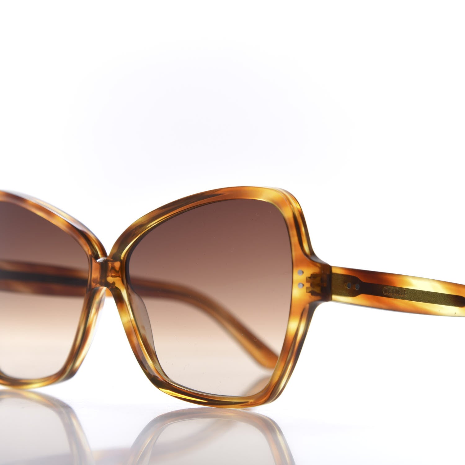 Celine Acetate Butterfly Sunglasses CL400641 Tortoise 7 of 7