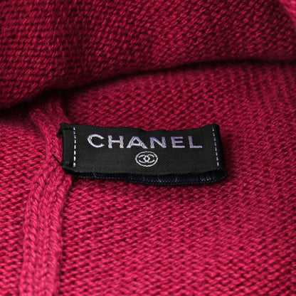 Chanel Cashmere CC Beanie Hat Pink Gold 4 of 4