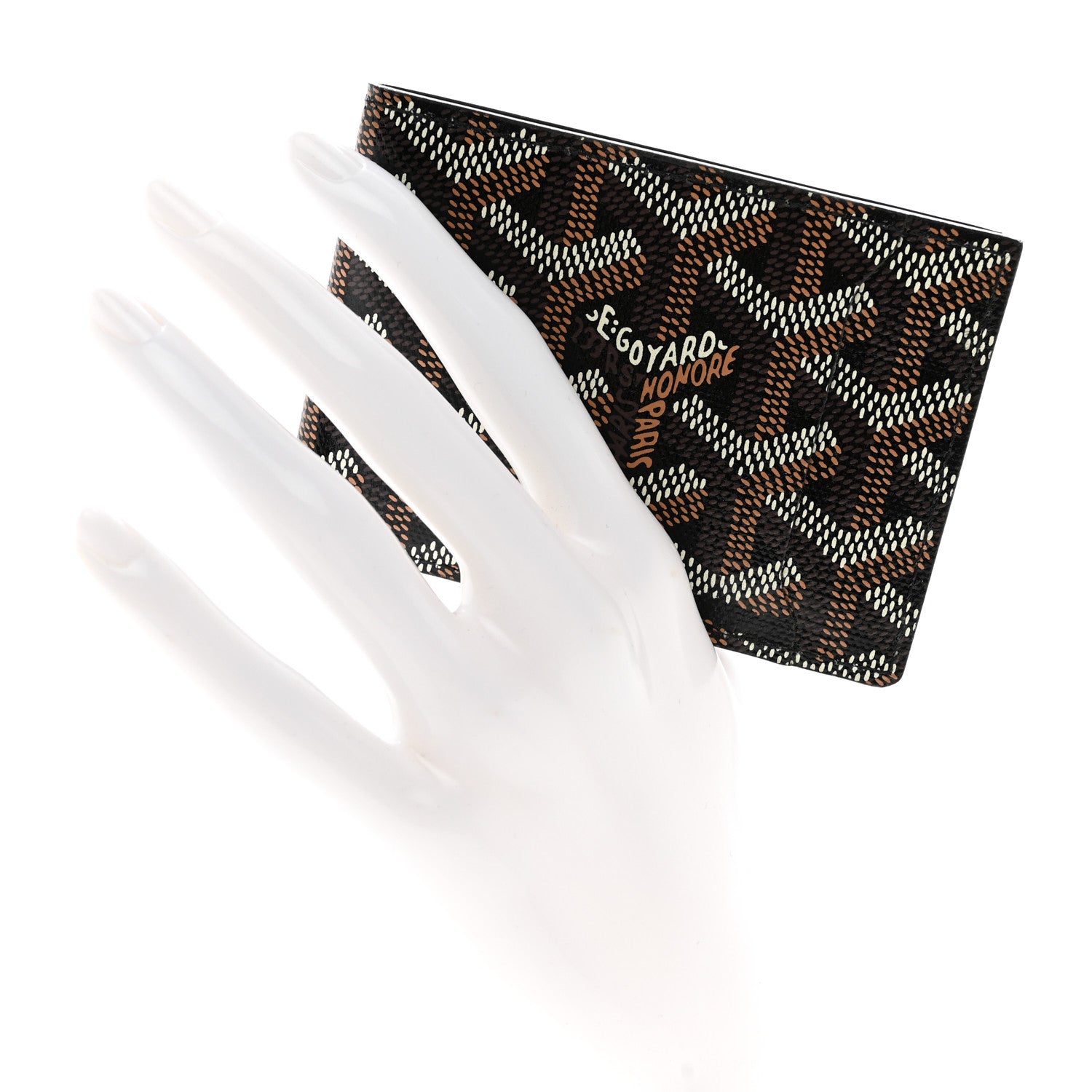 Goyard Goyardine Multi Slot Bi-Fold Wallet Black 2 of 8