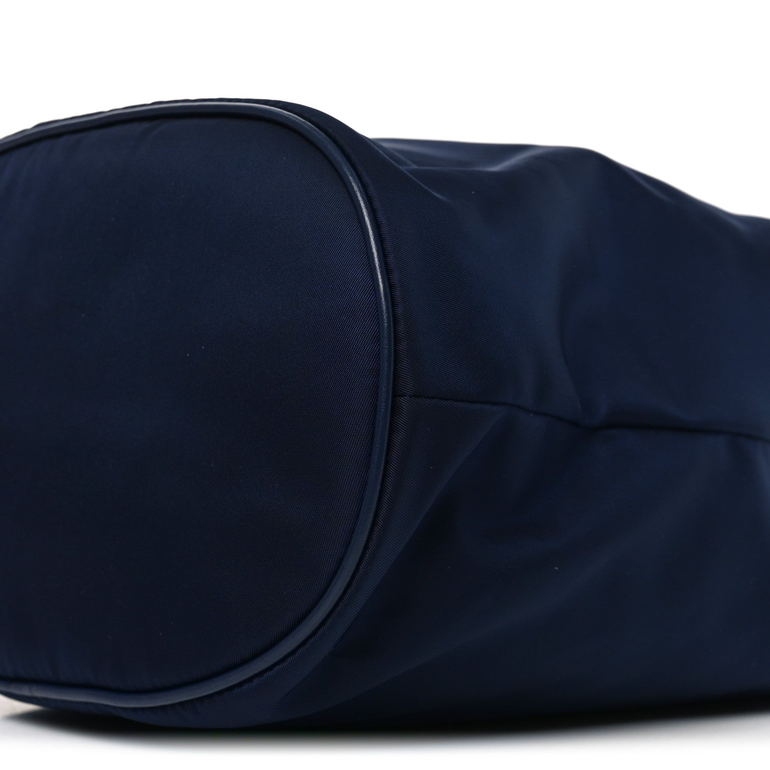 Prada Re-Nylon Triangle Mariner Small Bucket Bag Baltic Blue 9 of 9