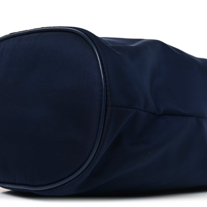 Prada Re-Nylon Triangle Mariner Small Bucket Bag Baltic Blue 9 of 9