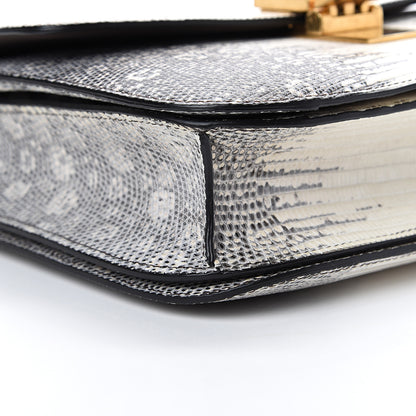 Celine Lizard Medium Classic Box Flap Bag Mineral 8 of 14