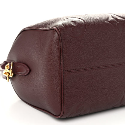 Louis Vuitton Empreinte Monogram Giant Speedy Bandouliere 25 Wine 8 of 9