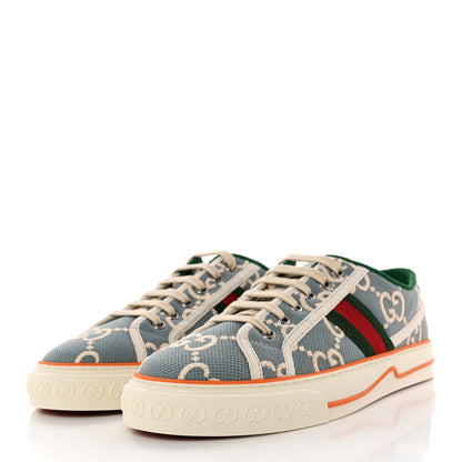 Gucci Cotton GG Monogram Web Womens 1977 Tennis Sneakers 40.5 Philod Ivory Mystic White 3 of 9