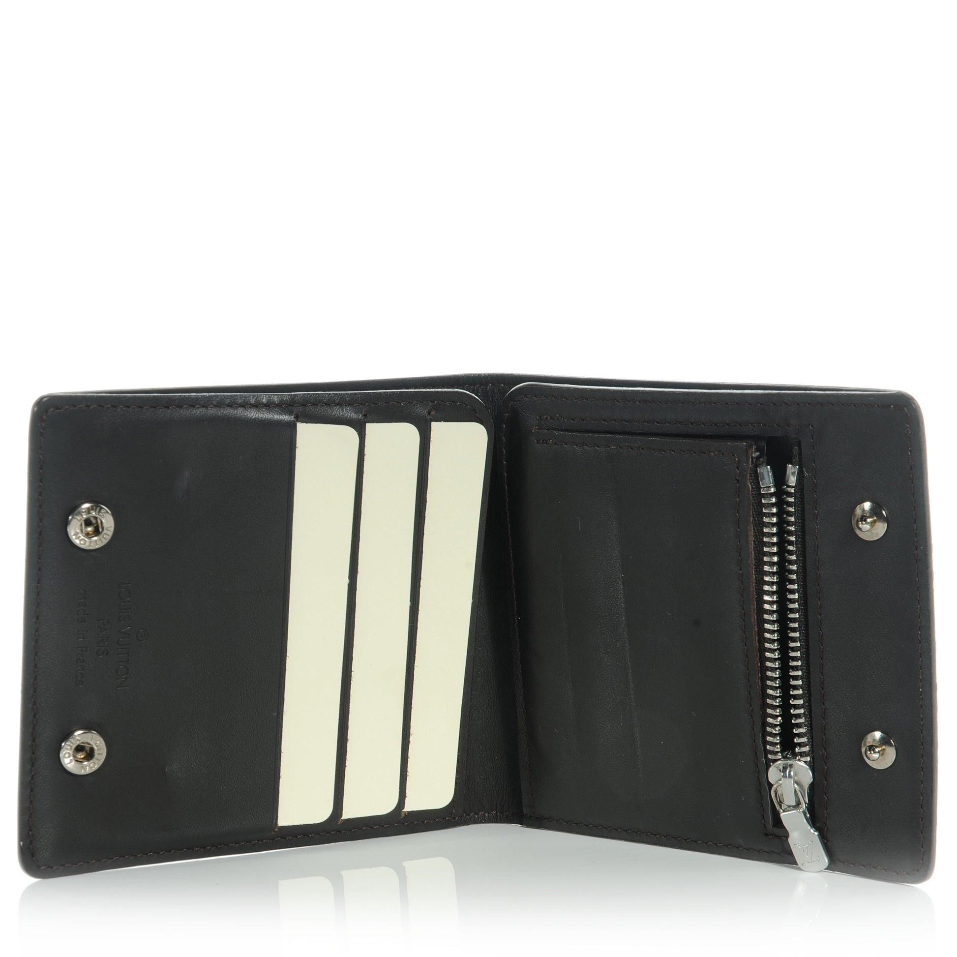 Louis Vuitton Monogram Glace Compact Wallet Cafe Brown 6 of 8