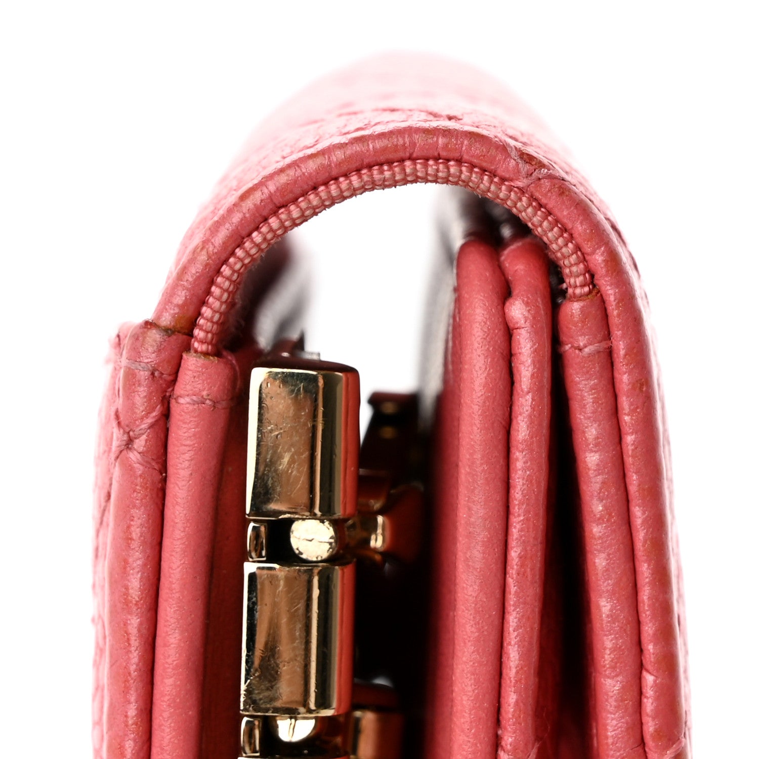 Chanel Caviar Quilted Classic 4 Key Holder Wallet Dark Pink 12 of 13