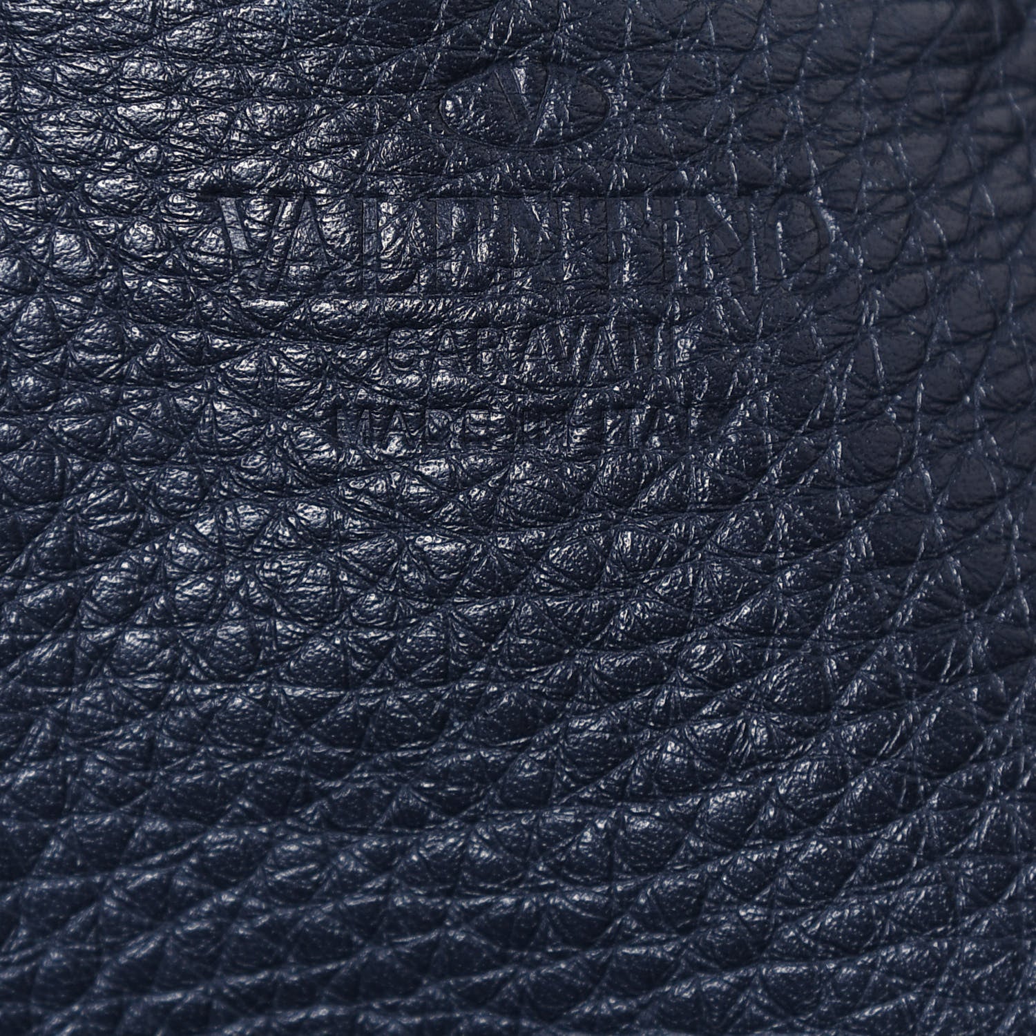 Valentino Garavani Grained Calfskin Rockstud C-Rockee Fringe Tote Deep Blue 14 of 17