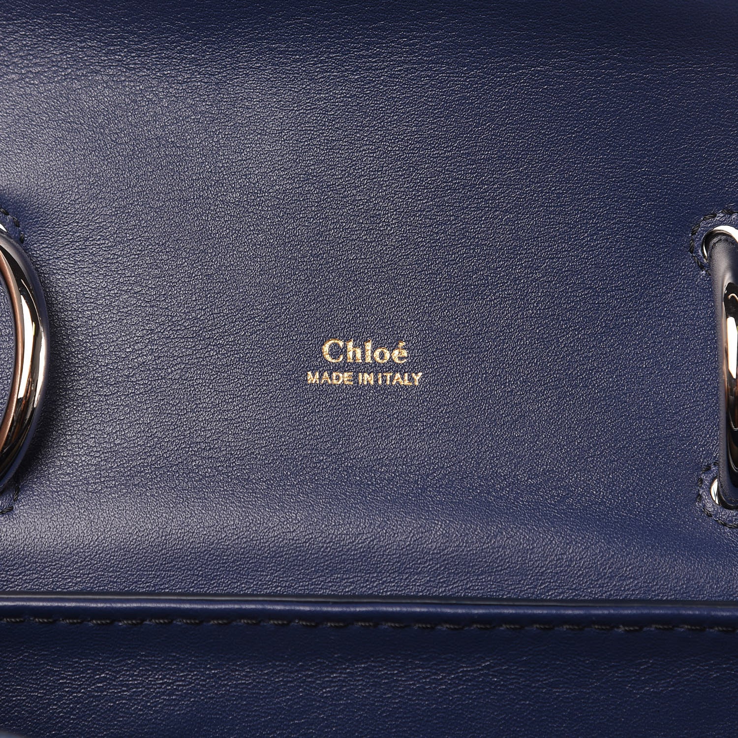 Chloe Calfskin Lizard Embossed Small Aby Day Shoulder Bag Captive Blue 6 of 9