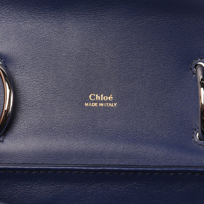 Chloe Calfskin Lizard Embossed Small Aby Day Shoulder Bag Captive Blue 6 of 9