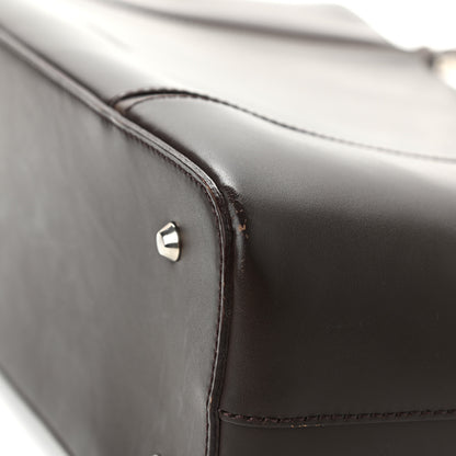 Burberry Calfskin Tote Dark Brown 10 of 10
