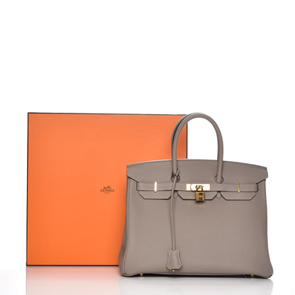 Hermes Togo Birkin 35 Gris Asphalte 30 of 30