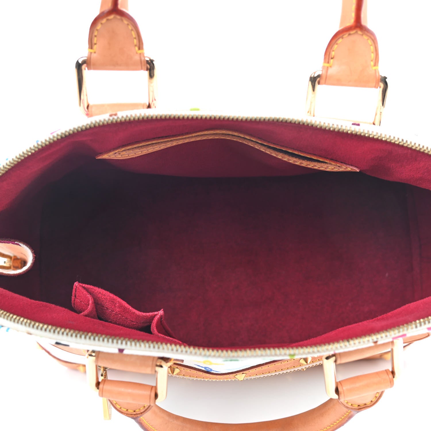 Louis Vuitton Monogram Multicolor Alma White 6 of 12