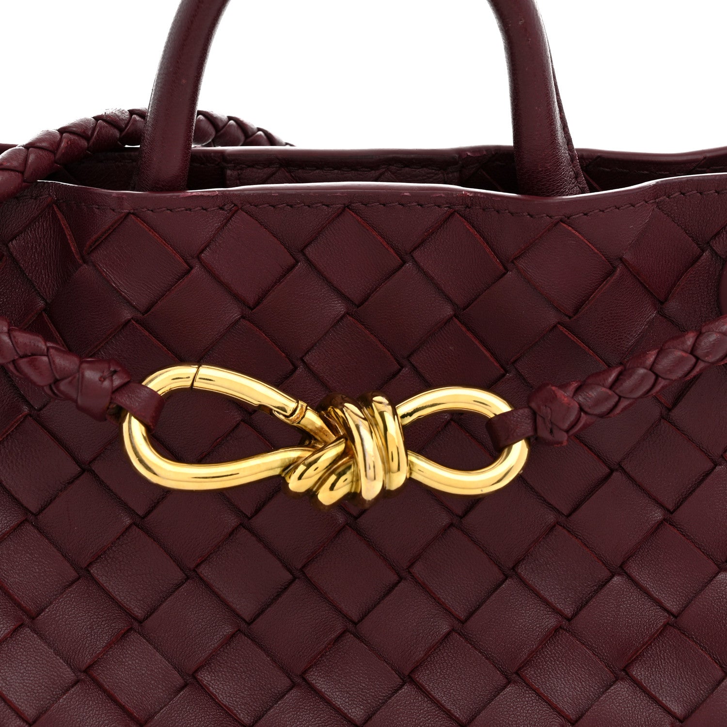 Bottega Veneta Nappa Intrecciato Small Andiamo Shoulder Bag Barolo 7 of 10