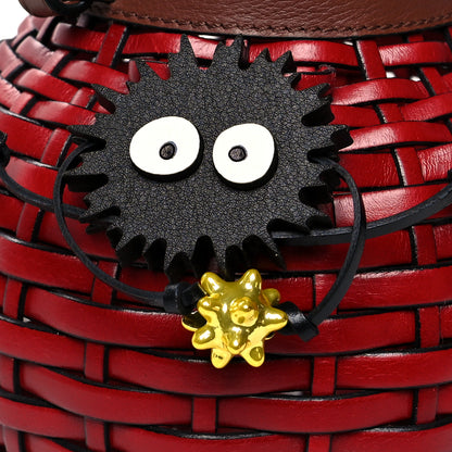 Loewe X SPIRITED AWAY Woven Calfskin Lantern Bag Rouge 7 of 9