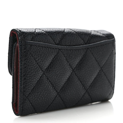 Chanel Caviar Quilted 6 Key Holder Black 3 of 9